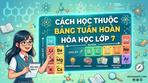 Cách Học Thuộc Bảng Tuần Hoàn Hóa Học Lớp 7 Nhanh và Nhớ Lâu Nhất