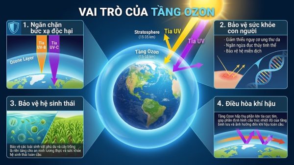 Vai trò của tầng Ozon đối với con người và sự sống trên trái đất (cập nhật 2026)