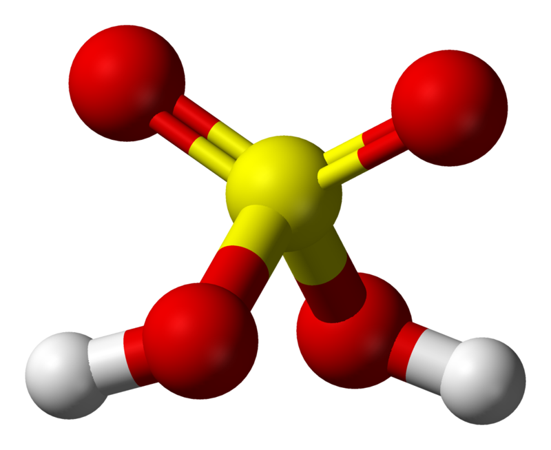 Cấu tạo phân tử H<sub>2</sub>SO<sub>4</sub> và các liên kết hóa học