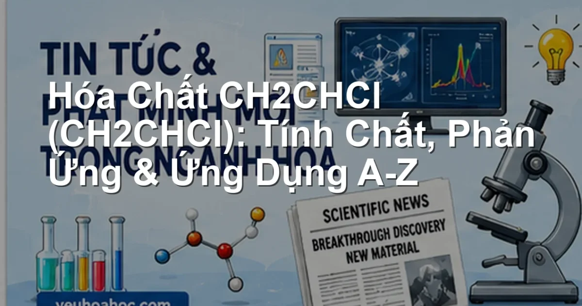Hóa Chất CH2CHCl (CH2CHCl): Tính Chất, Phản Ứng & Ứng Dụng A-Z