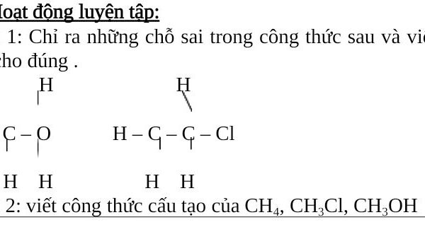 Tìm hiểu công thức cấu tạo của CH3Cl và đặc điểm cấu trúc phân tử