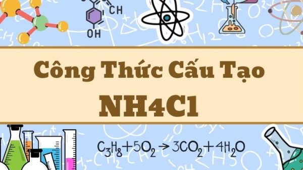 Công thức cấu tạo của NH4Cl và cấu trúc phân tử amoni clorua cơ bản