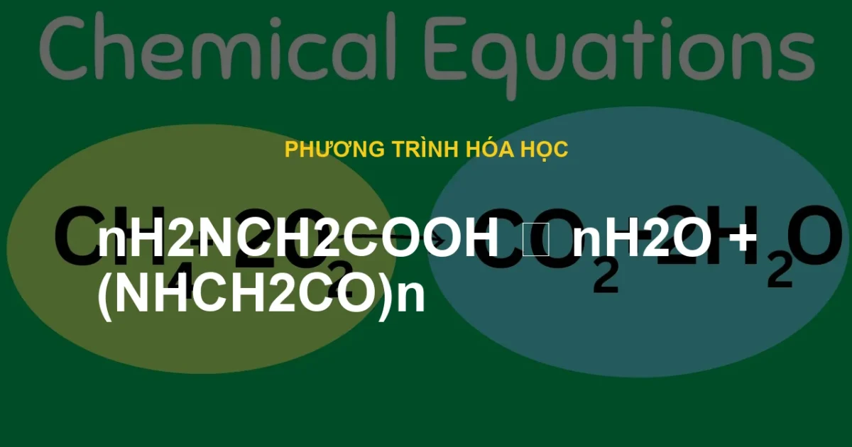 nH2NCH2COOH ⟶ nH2O + (NHCH2CO)n