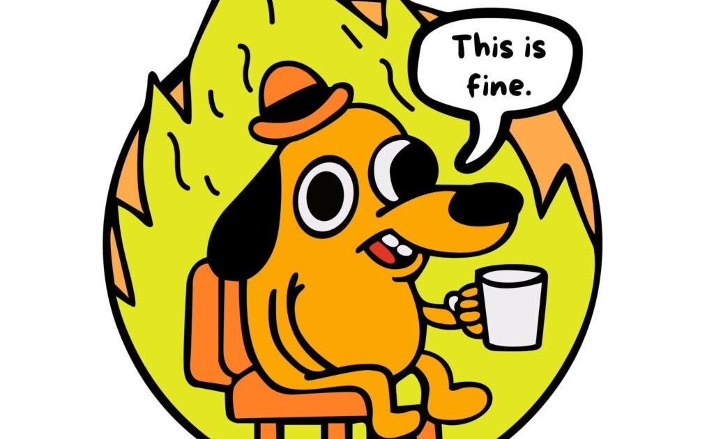 This Is Fine Meme – Ảnh Chế Chó Ngồi Trong Lửa Huyền Thoại 🔥