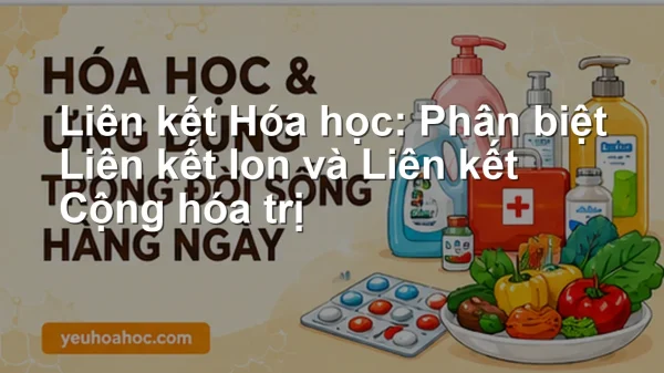 Liên kết Hóa học: Phân biệt Liên kết Ion và Liên kết Cộng hóa trị