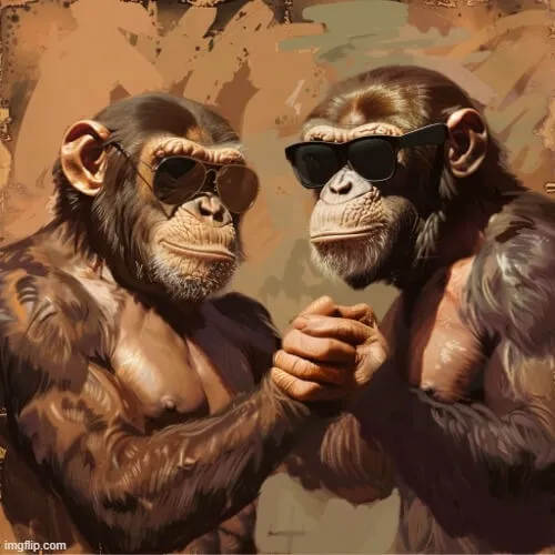 Ảnh troll cảnh bắt tay bạn bè vui vẻ Ảnh troll cảnh bắt tay bạn bè vui vẻ