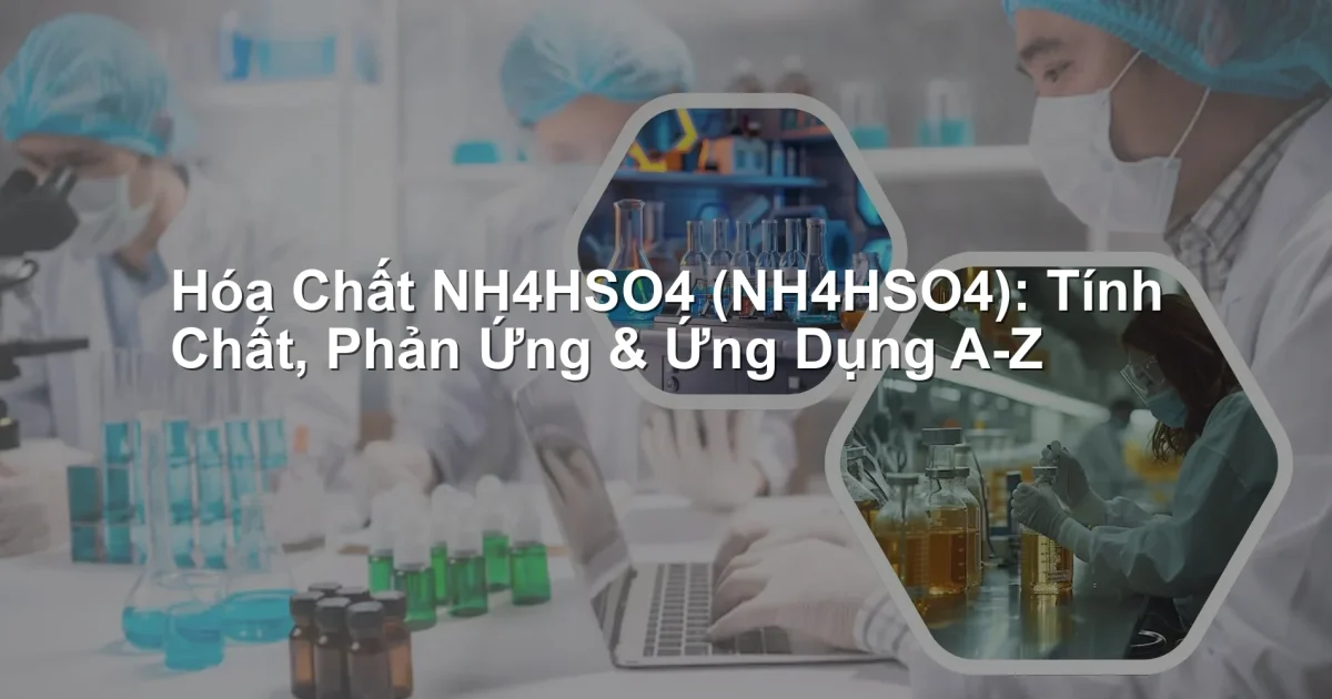 Hóa Chất NH4HSO4 (NH4HSO4): Tính Chất, Phản Ứng & Ứng Dụng A-Z