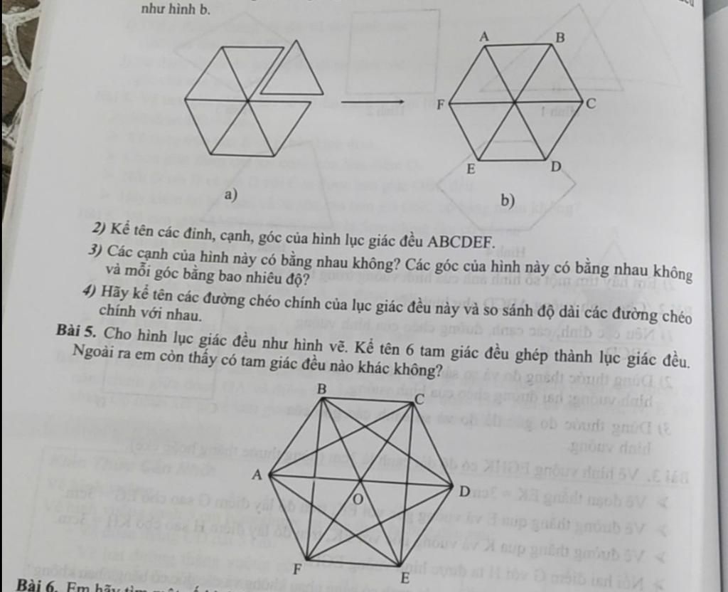 So sánh đường chéo hình lục giác đều với các hình học khác