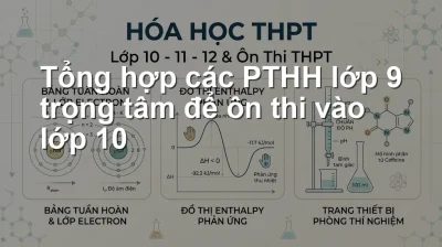 Tổng hợp các PTHH lớp 9 trọng tâm để ôn thi vào lớp 10