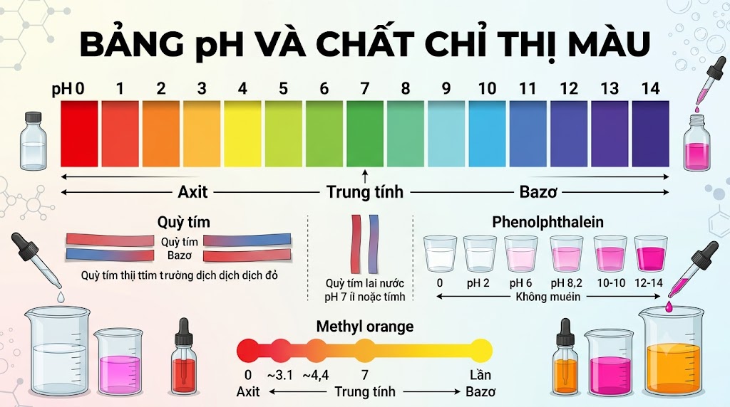 Bảng pH và chất chỉ thị 1 Bang pH va Chat Chi Thi Mau